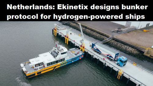 Nederland: Ekinetix ontwerpt bunkerprotocol voor schepen op waterstof