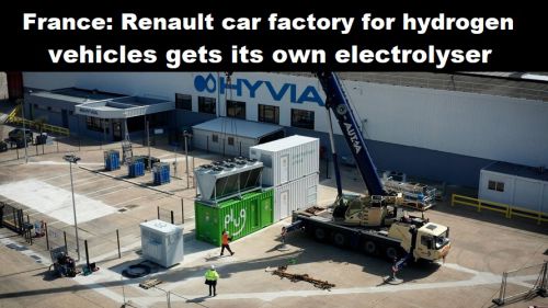 Frankrijk: autofabriek voor waterstofvoertuigen van Renault krijgt eigen elektrolyser