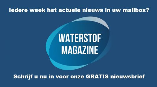 Schrijf u nu in voor de GRATIS nieuwsbrief van Waterstof Magazine