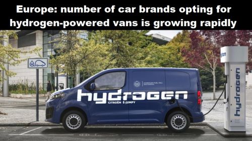 Europa: aantal automerken dat kiest voor bestelwagens op waterstof groeit snel