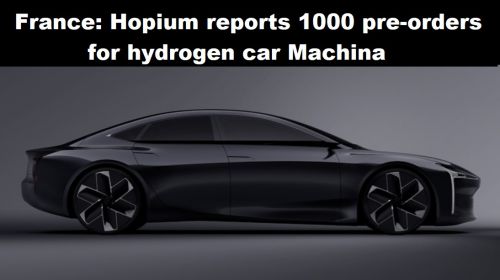 Frankrijk: Hopium meldt 1000 pre-orders voor waterstofauto Machina