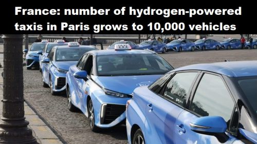 Frankrijk: aantal taxi’s op waterstof in Parijs groeit naar 10-duizend voertuigen