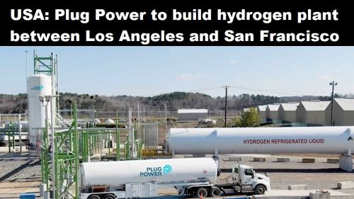 VS: Plug Power bouwt H2-fabriek tussen San Francisco en Los Angeles