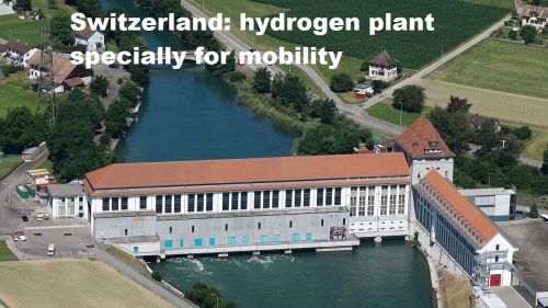 Zwitserse waterstoffabriek alleen voor mobiliteit