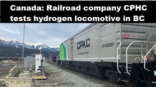 Canada: spoorwegmaatschappij CPHC test locomotief op waterstof in BC