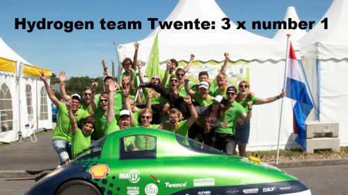 Drie prijzen voor waterstofstudenten van Green Team Twente