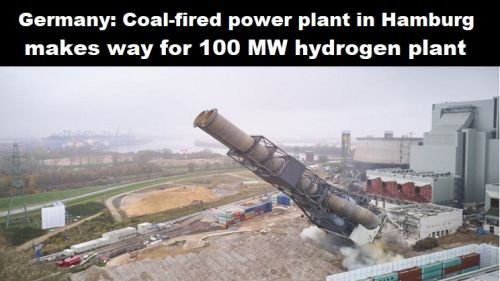 Duitsland: kolencentrale in Hamburg maakt plaats voor 100 MW waterstoffabriek