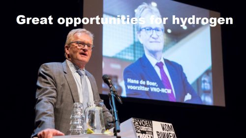 VNO-NCW-voorzitter Hans de Boer: Prachtige kansen voor waterstof