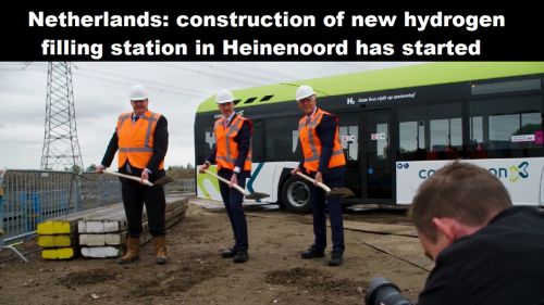Nederland: bouw nieuw waterstoftankstation in Heinenoord van start
