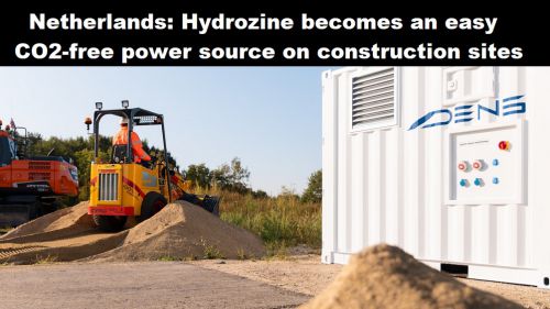 Nederland: Hydrozine wordt gemakkelijke CO2-vrije stroombron op bouwplaats