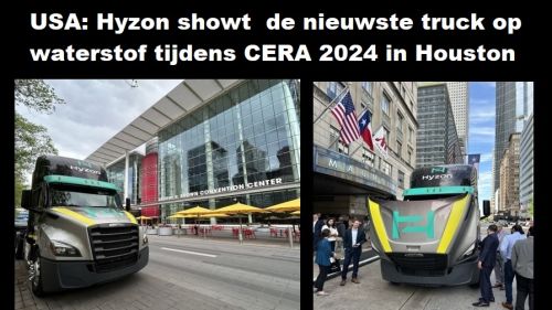 USA: Hyzon showt  de nieuwste truck op waterstof tijdens CERA 2024 in Houston