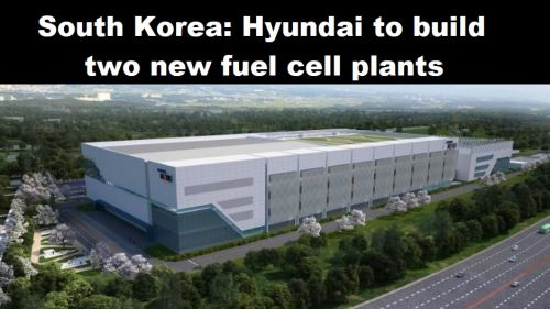 Zuid-Korea: Hyundai bouwt twee nieuwe fabrieken voor brandstofcellen