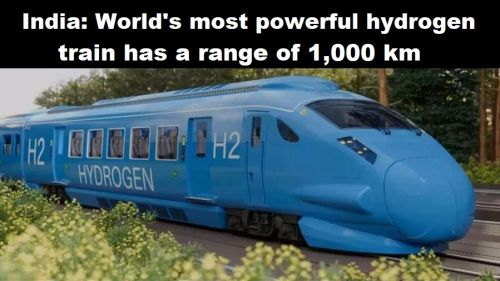 India: krachtigste waterstoftrein ter wereld heeft actieradius van 1000 km