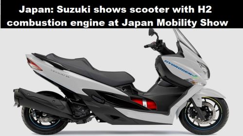 Japan: Suzuki toont scooter met H2-verbrandingsmotor op Japan Mobility Show