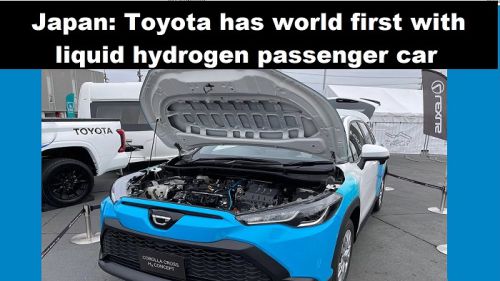 Japan: Toyota heeft wereldprimeur met personenauto op vloeibare waterstof