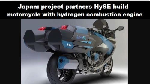 Japan: projectpartners HySE bouwen motorfiets met waterstof verbrandingsmotor