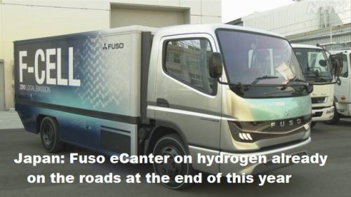 Japan: Fuso eCanter op waterstof eind dit jaar al op de wegen