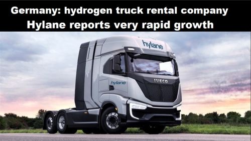 Duitsland: verhuurder van waterstoftrucks Hylane meldt zeer snelle groei