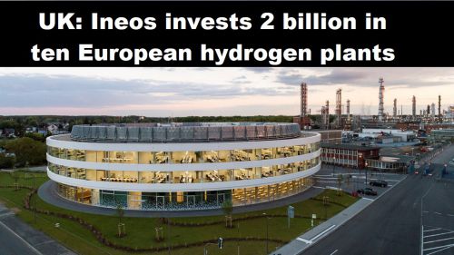 VK: Ineos investeert 2 miljard in tien Europese waterstoffabrieken