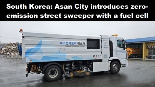 Zuid-Korea: Asan City introduceert emissieloze straatveger met een brandstofcel