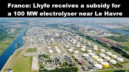 Frankrijk: Lhyfe ontvangt subsidie voor een 100 MW elektrolyser bij Le Havre