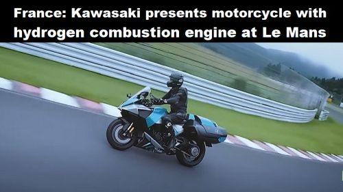 Frankrijk: Kawasaki presenteert motorfiets met waterstof verbrandingsmotor in Le Mans