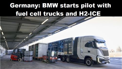 Duitsland: BMW start pilot met trucks met brandstofcel en H2-ICE