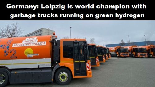 Duitsland: Leipzig is wereldkampioen met vuilnisauto’s op groene waterstof