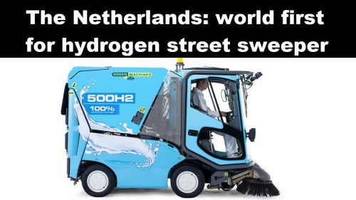 Nederland: wereldprimeur voor straatveegmachine op waterstof