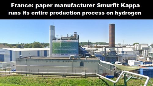 Frankrijk: papierfabrikant Smurfit Kappa draait met volledig productieproces op waterstof