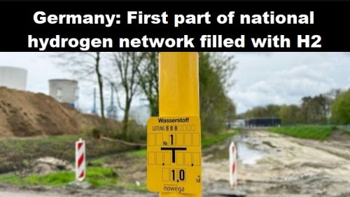 Duitsland: eerste deel van landelijk waterstofnetwerk is gevuld met H2
