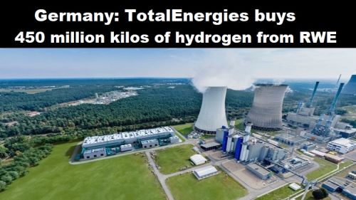 Duitsland: TotalEnergies koopt 450-miljoen kilo waterstof bij RWE