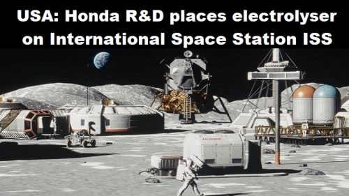 USA: Honda R&D plaatst electrolyser op internationaal ruimtestation ISS