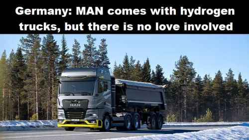 Duitsland: MAN komt met trucks op waterstof, maar van liefde is geen sprake