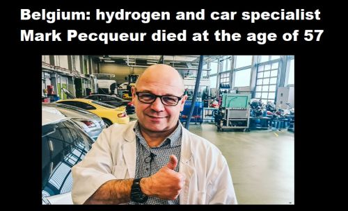 België: waterstof- en autospecialist Mark Pecqueur op 57-jarige leeftijd overleden