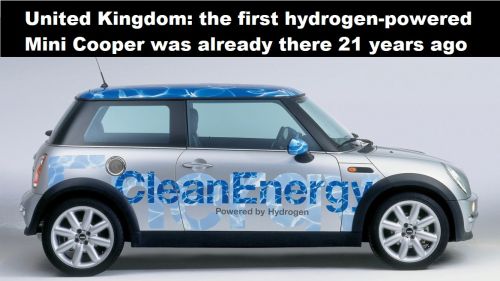 Verenigd Koninkrijk: eerste Mini Cooper op waterstof was er al 21 jaar geleden