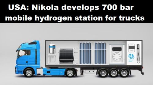USA: Nikola ontwikkelt mobiel H2-station van 700 bar voor vrachtauto’s