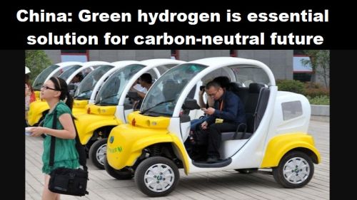 China: groene waterstof is essentiële oplossing voor CO2-neutrale toekomst