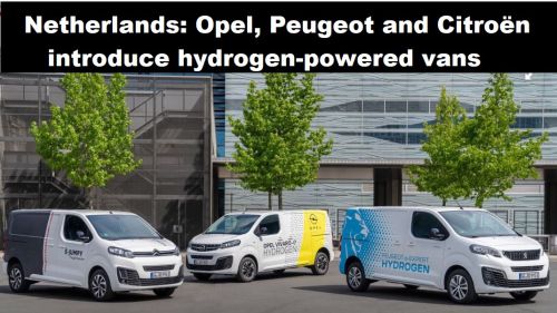 Nederland: Opel, Peugeot en Citroën introduceren bestelauto’s op waterstof