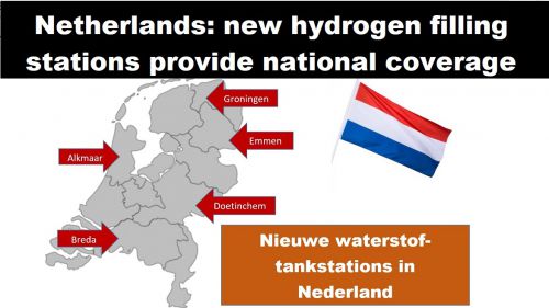 Nederland: nieuwe waterstoftankstations zorgen voor landelijke dekking