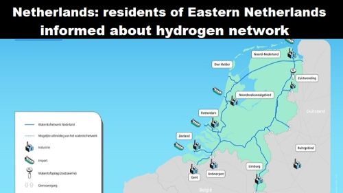Nederland: inwoners Oost-Nederland geïnformeerd over waterstofnetwerk