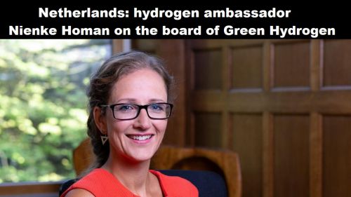 Nederland: waterstof-ambassadeur Nienke Homan in bestuur Green Hydrogen