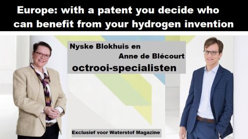 Europa: met een octrooi bepaalt u zelf wie er van uw waterstofuitvinding mag profiteren