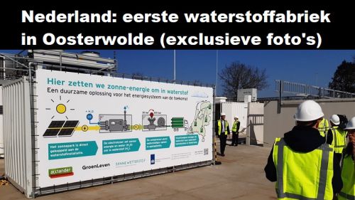 Nederland: eerste waterstoffabriek in Oosterwolde (exclusieve foto's)