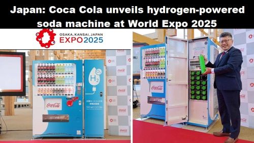 Japan: Coca Cola presenteert frisdrankautomaat op waterstof op World Expo 2025