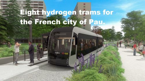 Acht nieuwe trambussen gaan rijden in de zuid-Franse stad Pau