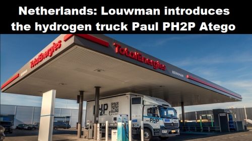 Nederland: Louwman introduceert de waterstoftruck Paul PH2P Atego