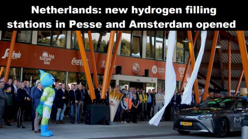 Nederland: nieuwe waterstoftankstations in Pesse en Amsterdam geopend