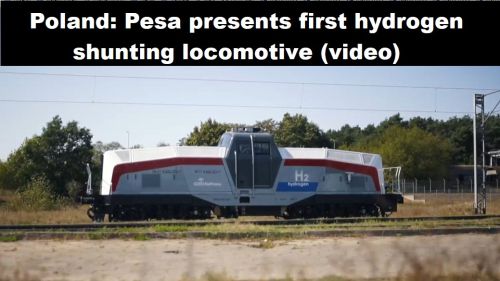 Polen: Pesa presenteert eerste rangeerlocomotief op waterstof (video)