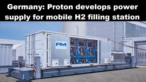 Duitsland: Proton ontwikkelt stroomvoorziening voor mobiel H2-tankstation